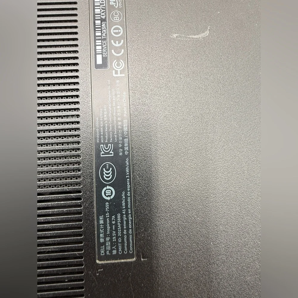 Dell Inspiron P57F 15-7559 15.6